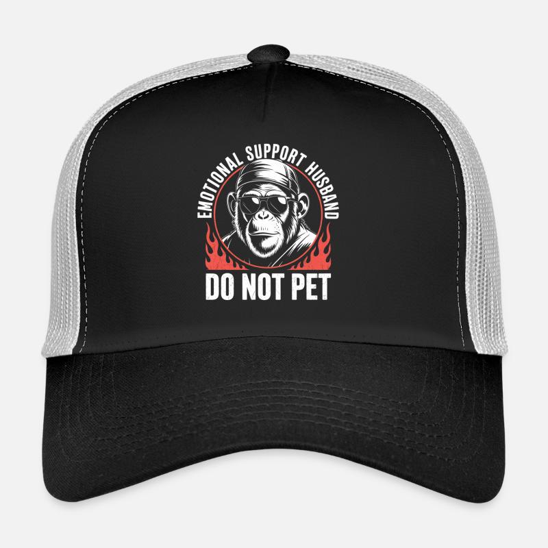 Do Not Pet Emotional Support Husband Trucker Cap