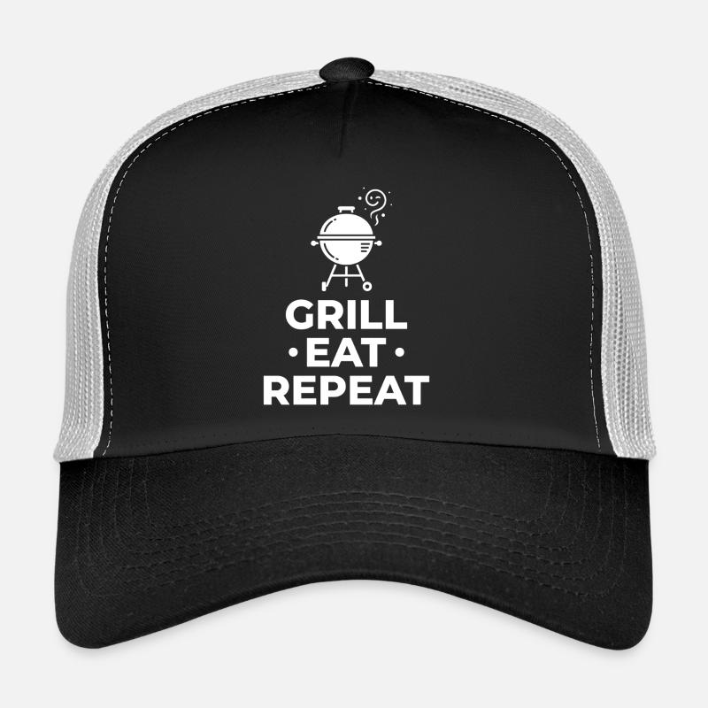 Grill Eat Repeat – Le must-have pour les maîtres du grill Casquette trucker 