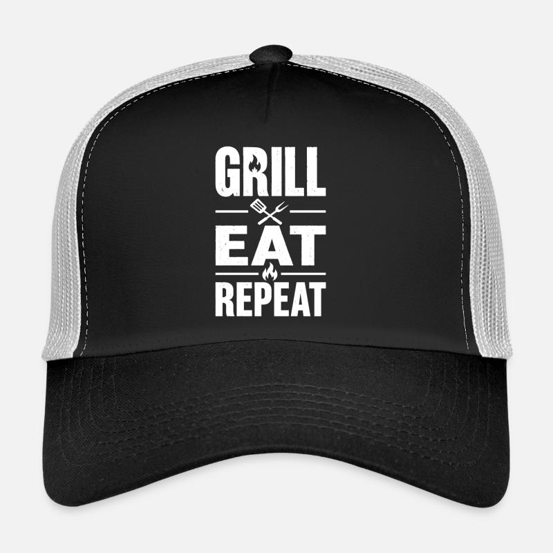 Grill Eat Repeat – Le must-have pour les maîtres du grill Casquette trucker 