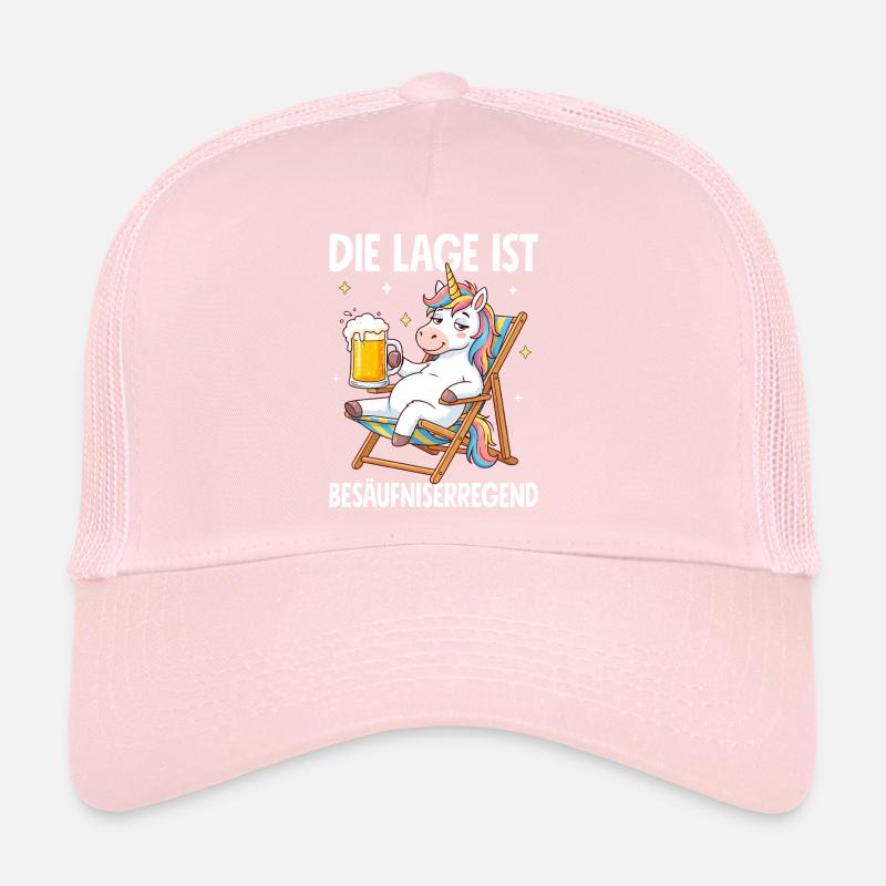 Die Lage Ist Besäufniserregend mit Einhorn Trucker Cap