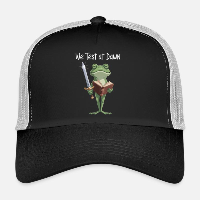 Dawn Quest Frog Sword & Tome Trucker Cap