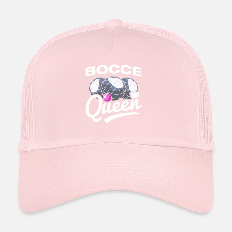 Joueuse de bocce Queen Petanque Boule Casquette trucker 