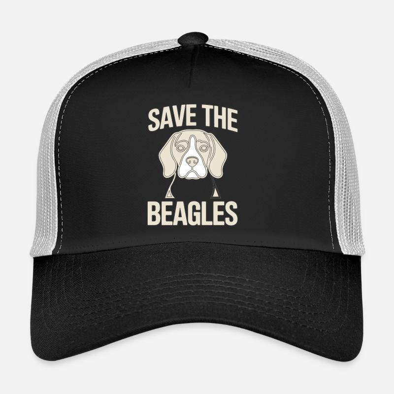 Save the Beagles – Beagle Line Art Trucker Cap