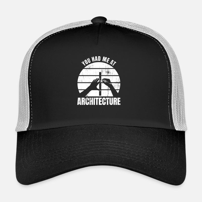 Tu m’as eu en architecture Casquette trucker 