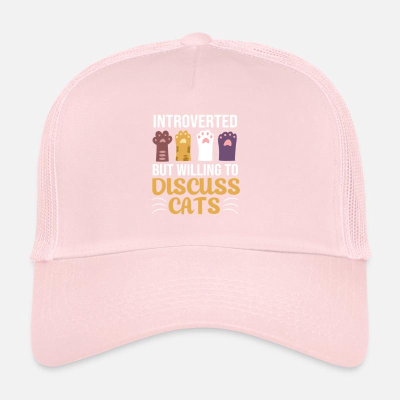 Introvert, anxiety, anxious, scaredy-cat Trucker Cap