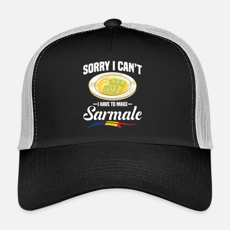 Sarmale Costume Snack Drapeau roumain Sarmale Casquette trucker 