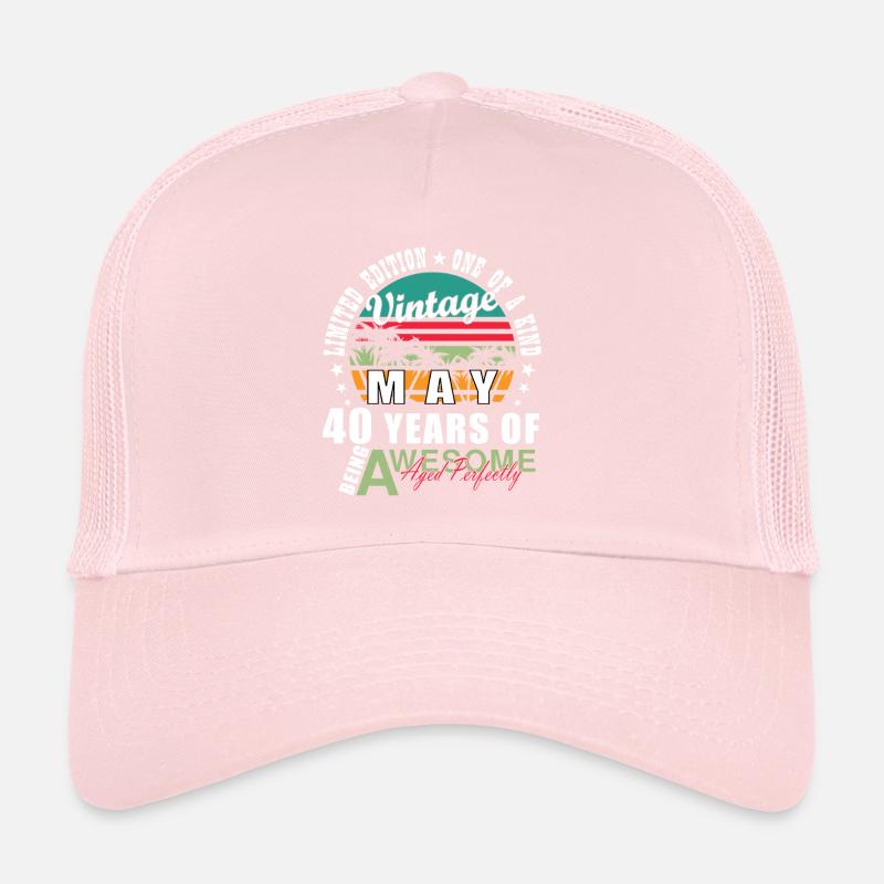 Vintage Mai 40 Jahre Jubiläum Trucker Cap