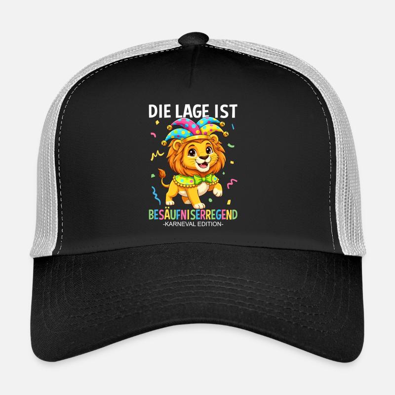 Die Lage Ist Besäufniserregend Karneval Löwe Trucker Cap
