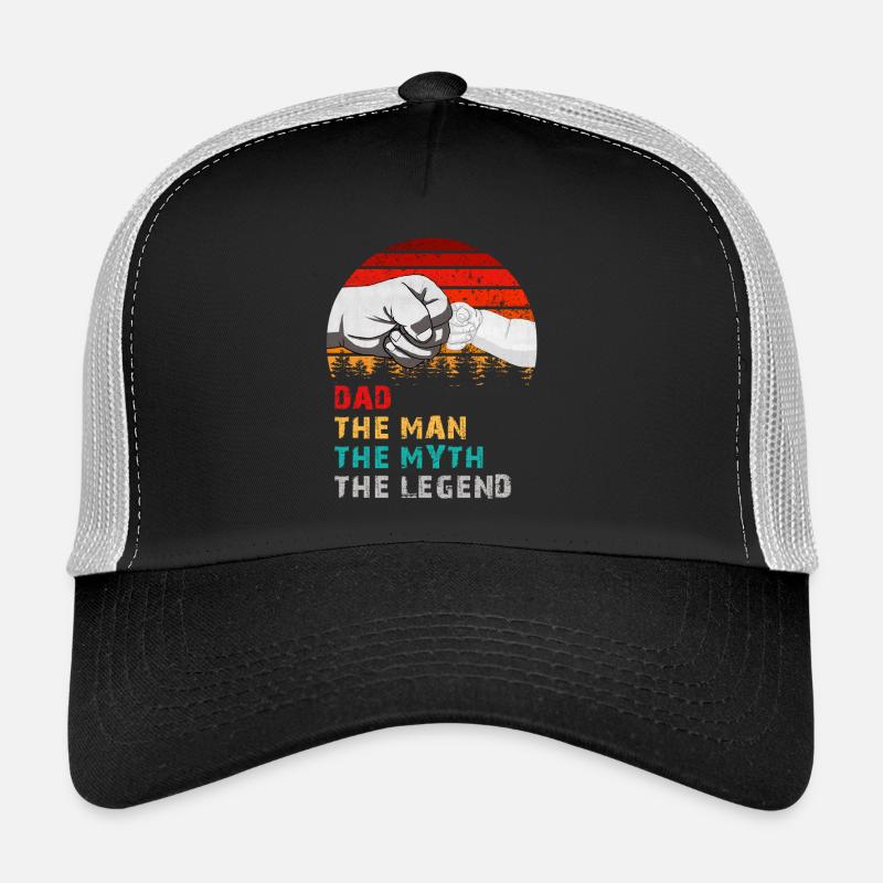 Papa Der Mann Der Mythos Die Legende Lustiges Geschenk Trucker Cap