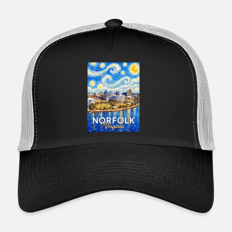 Norfolk Skyline Sternennacht Trucker Cap