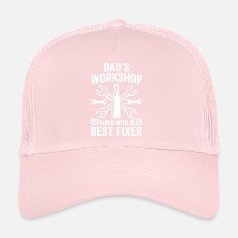 DADS WORKSHOP REPAIRED WITH BEER BEST FIXER Profi Trucker Cap