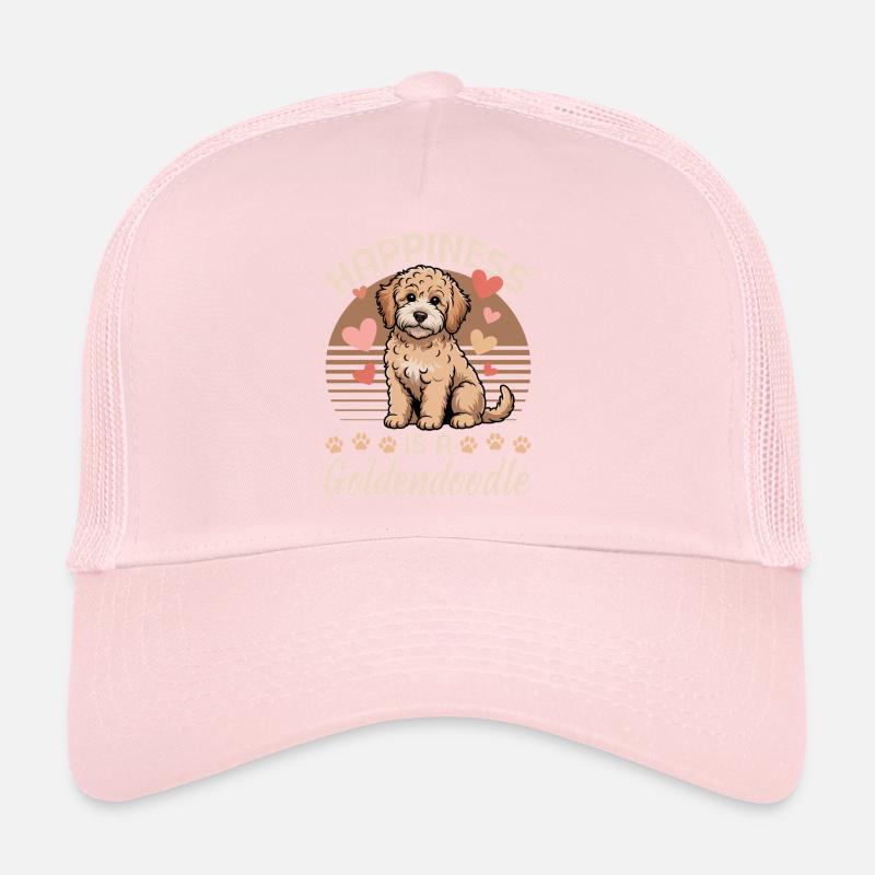 Race de chien Goldendoodle Casquette trucker 