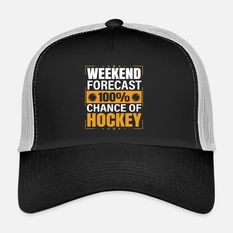 Wochenendprognose: 100 % Hockey - Trucker Cap - Schwarz/Steingrau