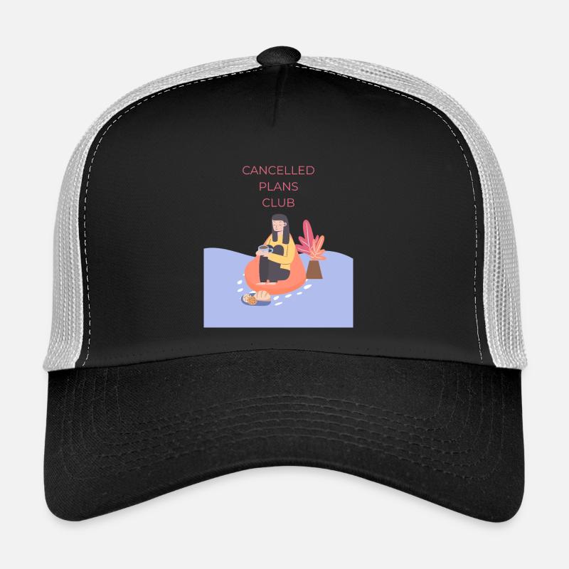 Cancelled Plans Club - Trucker Cap - black/stone grey