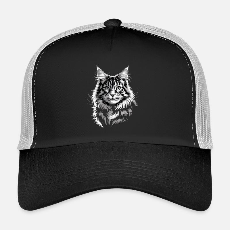 Maine coon Casquette trucker 