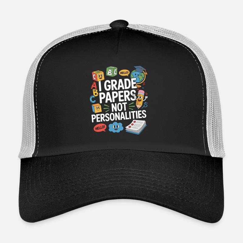Enseignant d’ESL I Notes Papers Carrière d’enseignant Casquette trucker 
