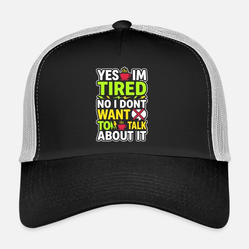 Infirmière de nuit, fatiguée Casquette trucker 