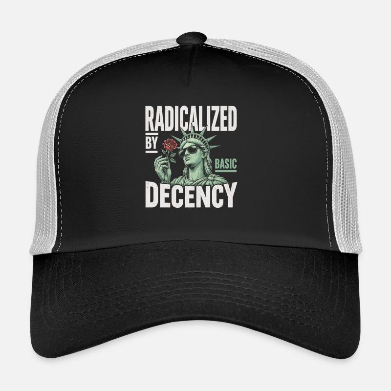 Radicalized by Decency Statue - Trucker Cap - black/stone grey