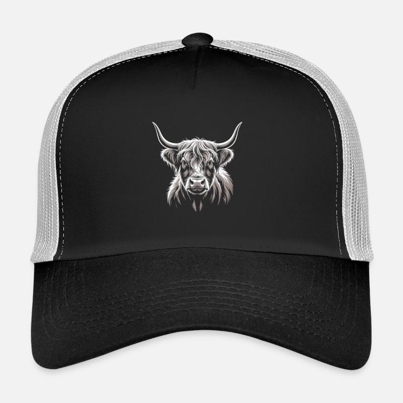 Bovins écossais des Highlands Casquette trucker 