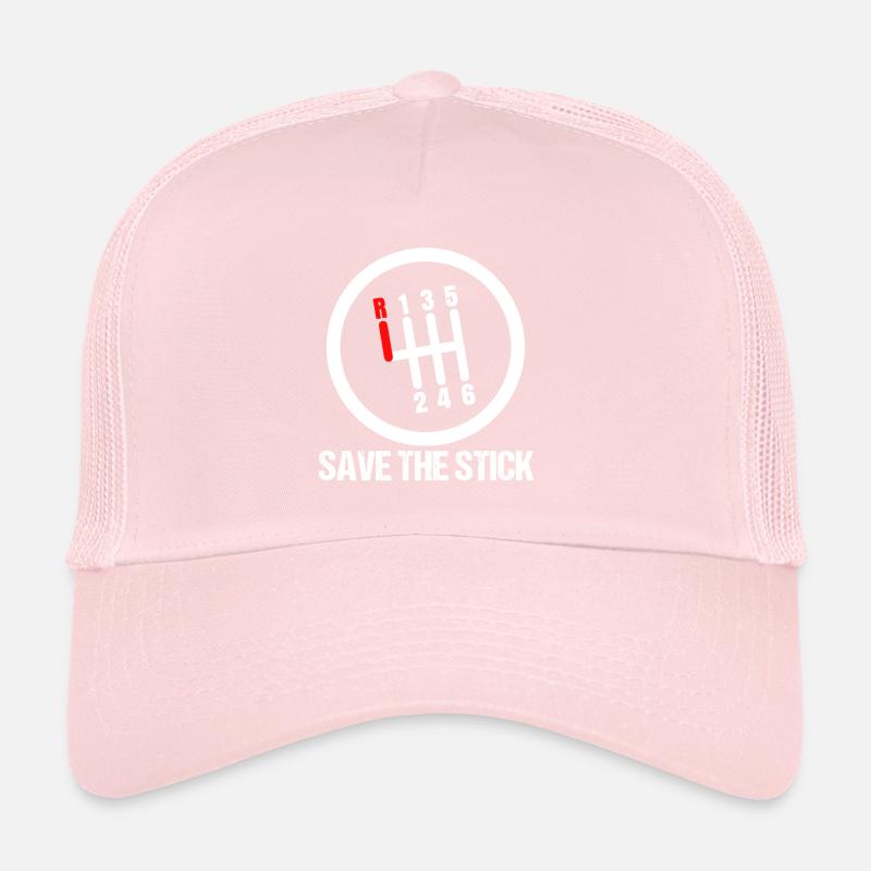 Save the Stick Gear Shift Trucker Cap