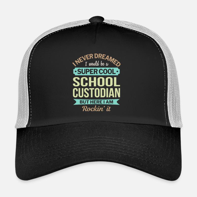 Fierté d'un concierge d'école super cool Casquette trucker 