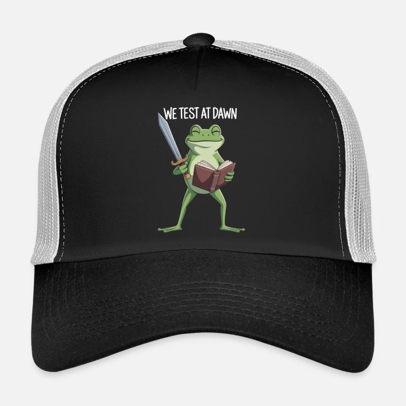 Dawn Test Frog Sword and Book Trucker Cap