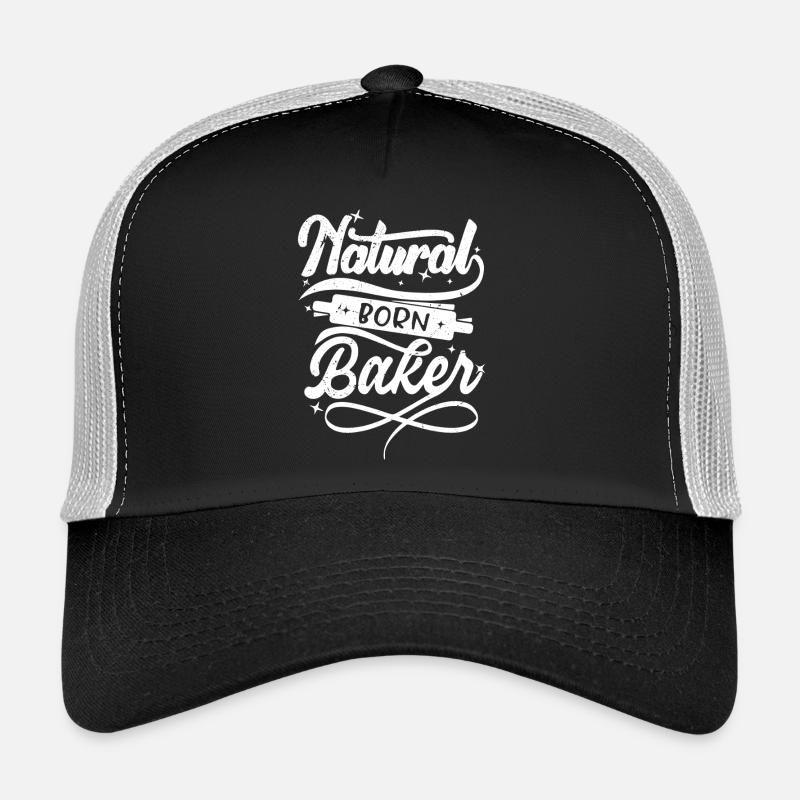 natural born baker - Trucker Cap - black/stone grey