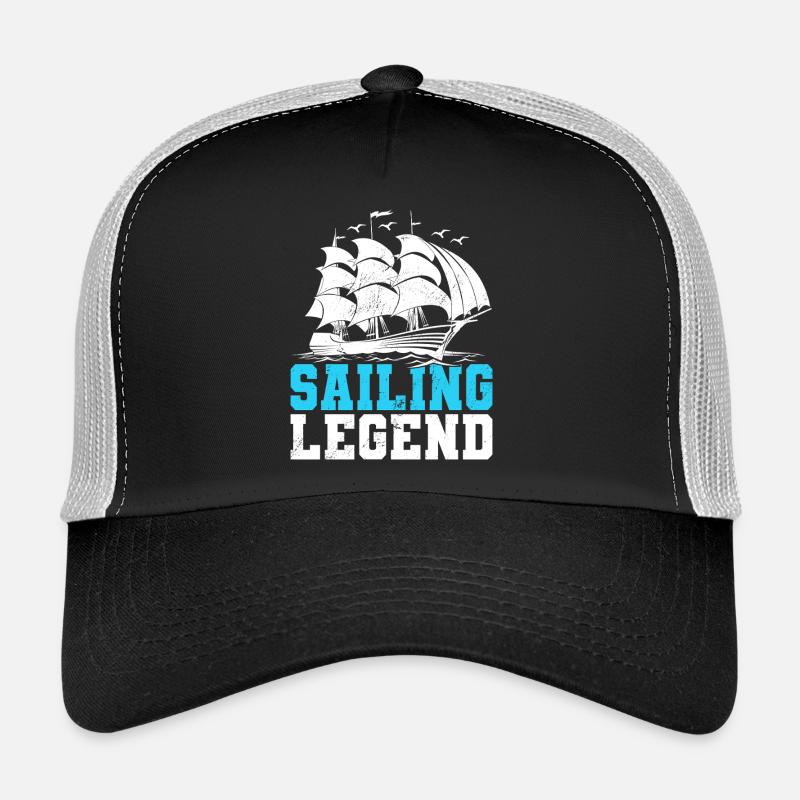 Sailing Legend Sailor Sail Captain Trucker Cap