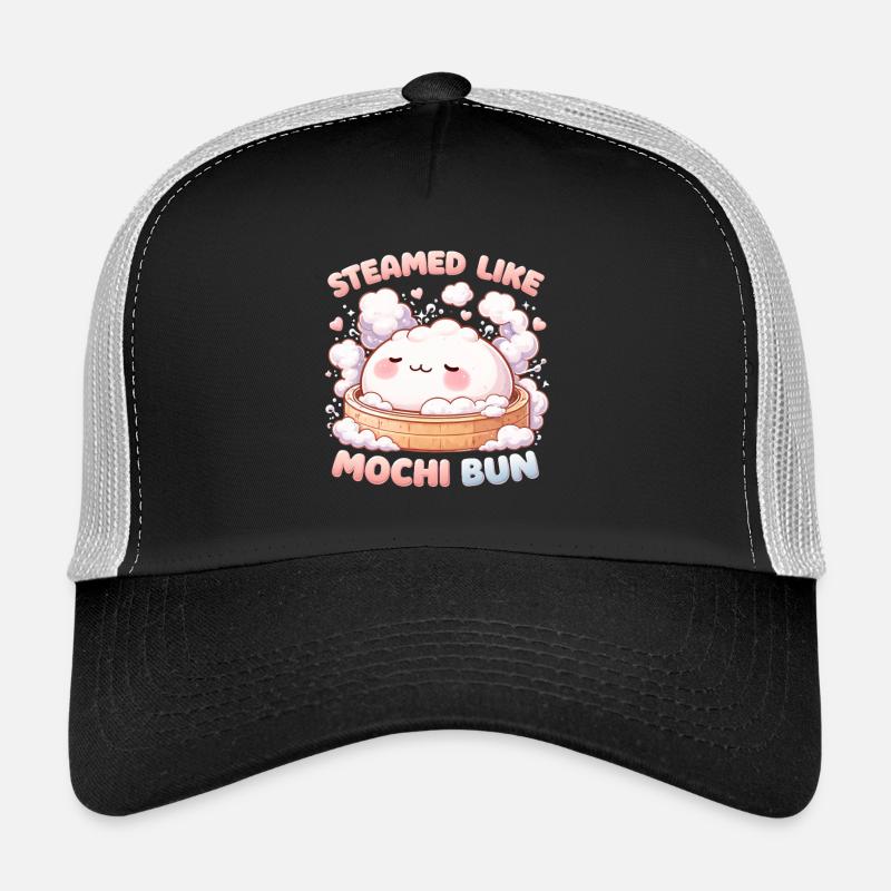 Onsen Hot Spring Bad Streamed Like Mochi Bun Trucker Cap