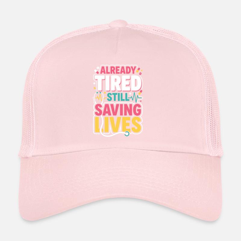 Infirmière de nuit, fatiguée Casquette trucker 