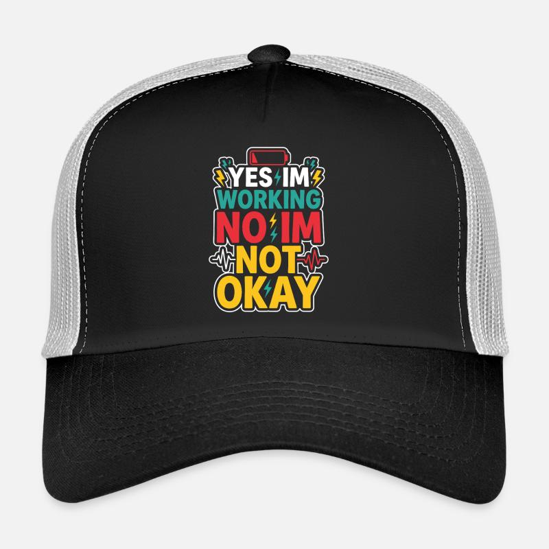 Infirmière de nuit, fatiguée Casquette trucker 