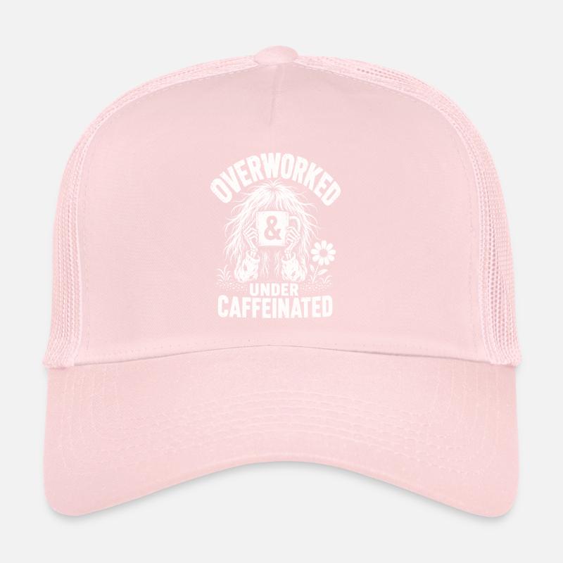 Le café surchargé sous une chemise caféinée Casquette trucker 