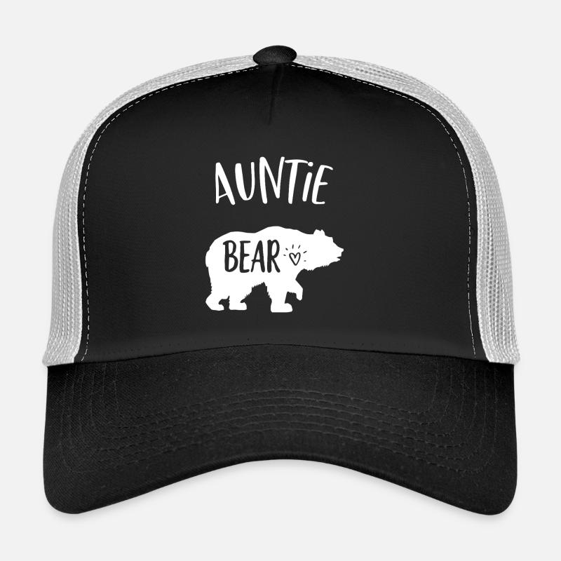 Tante Bär-Silhouette - Trucker Cap - Schwarz/Steingrau