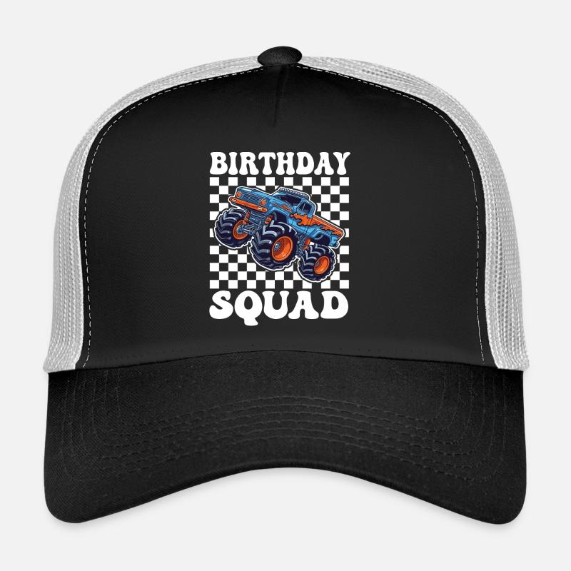 Monstertruck Birthday Squad Trucker Cap