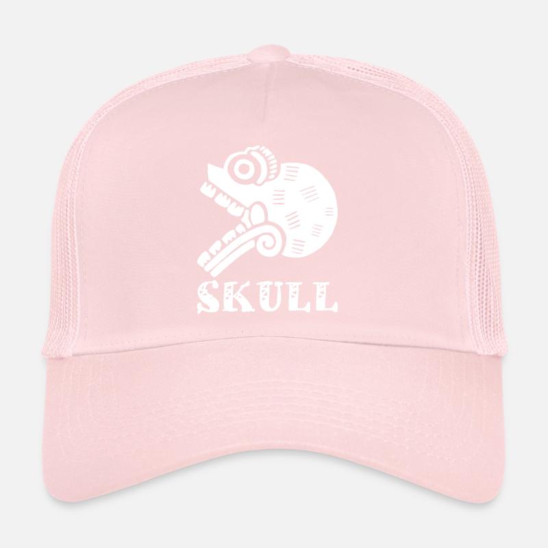 Crâne tribal (blanc) Casquette trucker 