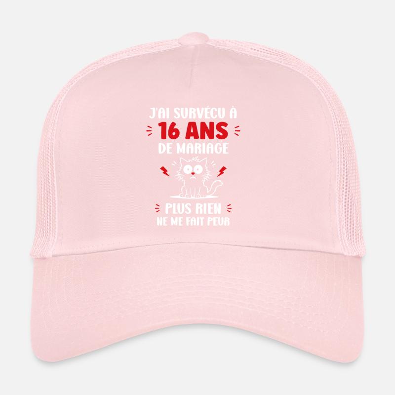 16 ans de mariage Casquette trucker 