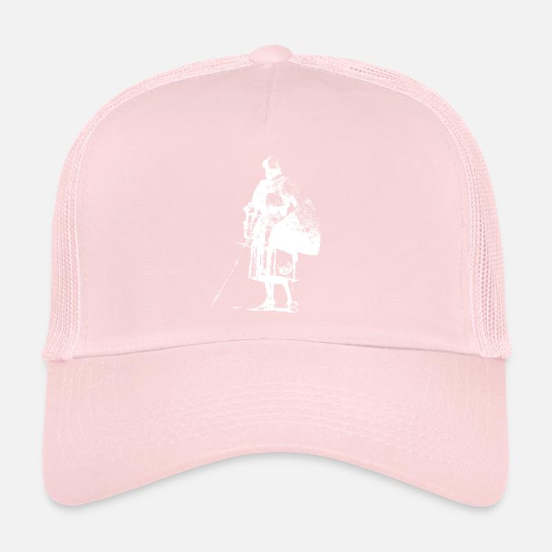 Chevalier solitaire avec silhouette de bannière Casquette trucker 