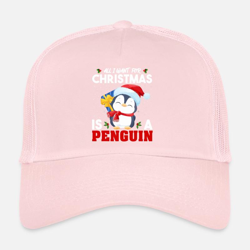 Noël festif du Pingouin Casquette trucker 