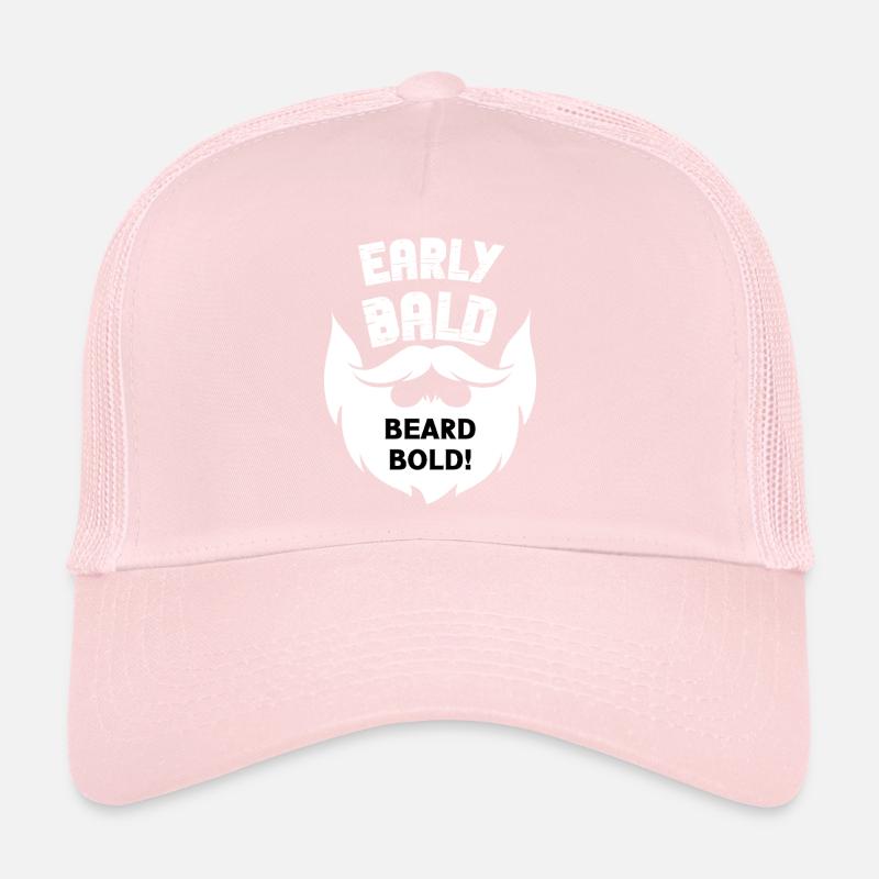 Early Bald Beard Bold Casquette trucker 