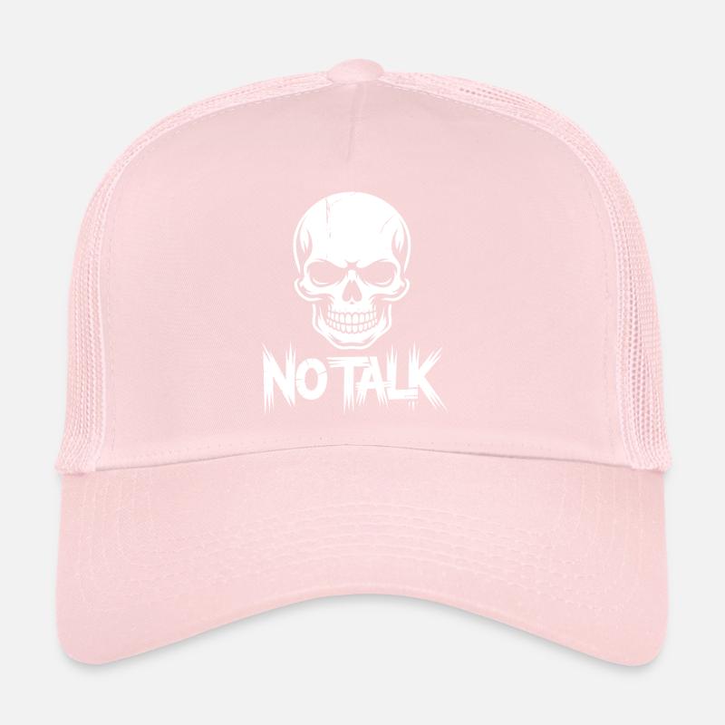 No talk Skull Trucker Cap