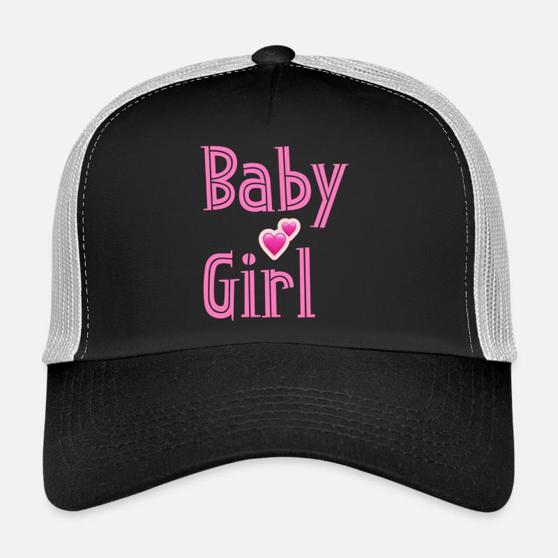 Conception de cœurs roses pour bébé fille Casquette trucker 