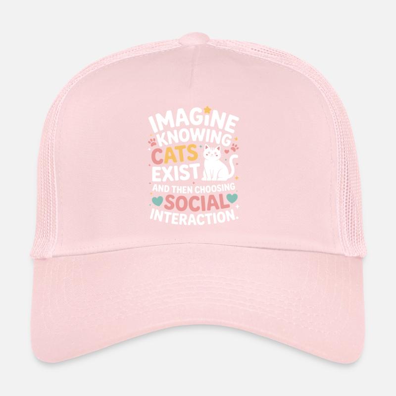 Chat : imaginez savoir que les chats existent Maman de chats Casquette trucker 