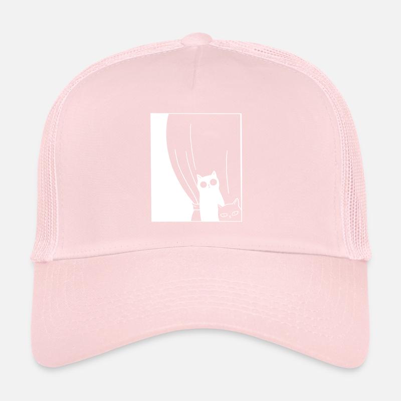 Chats noirs et blancs Casquette trucker 