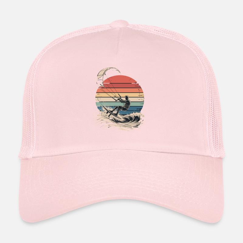 Kitesurf Retro Sunset Surf Casquette trucker 