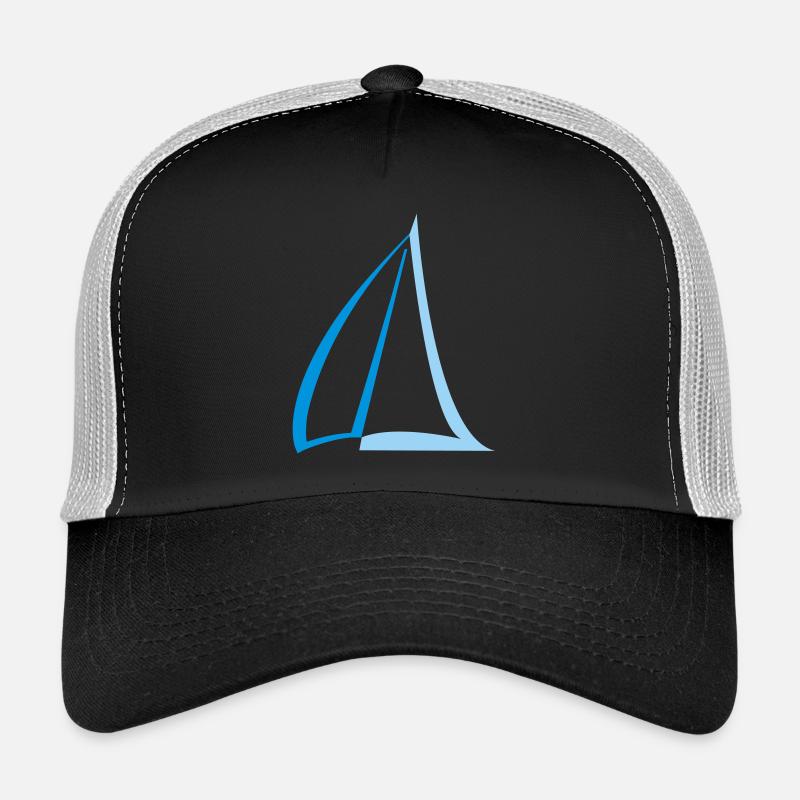Segel Zweifarbig - Trucker Cap - Schwarz/Steingrau