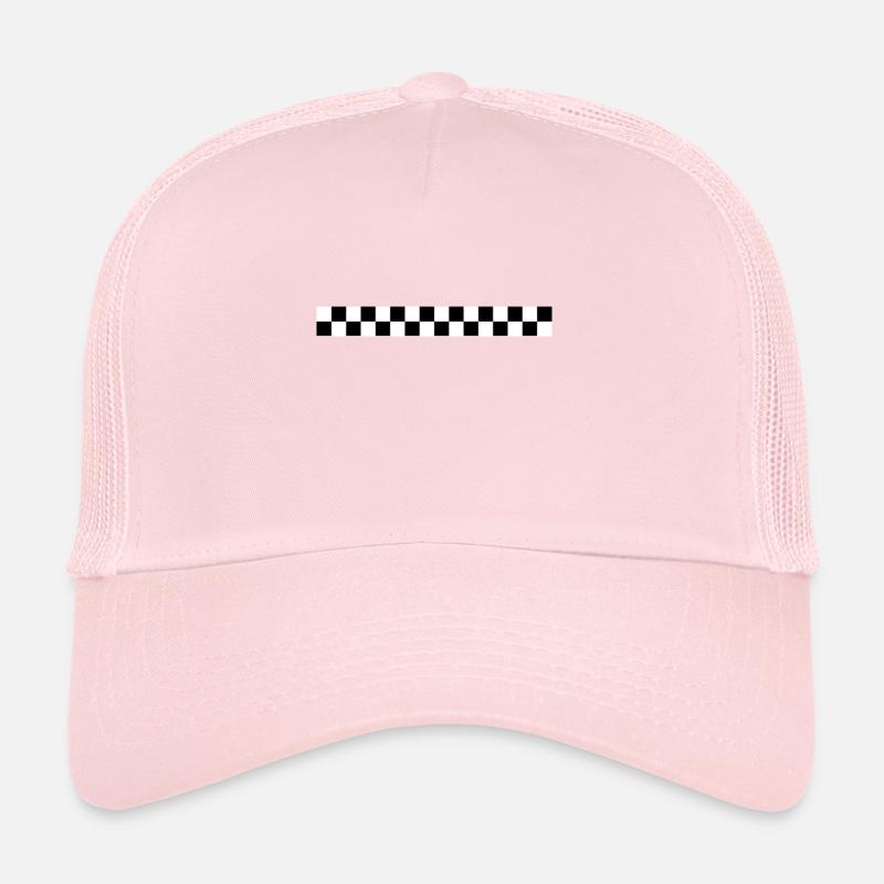 bande à damier Casquette trucker 