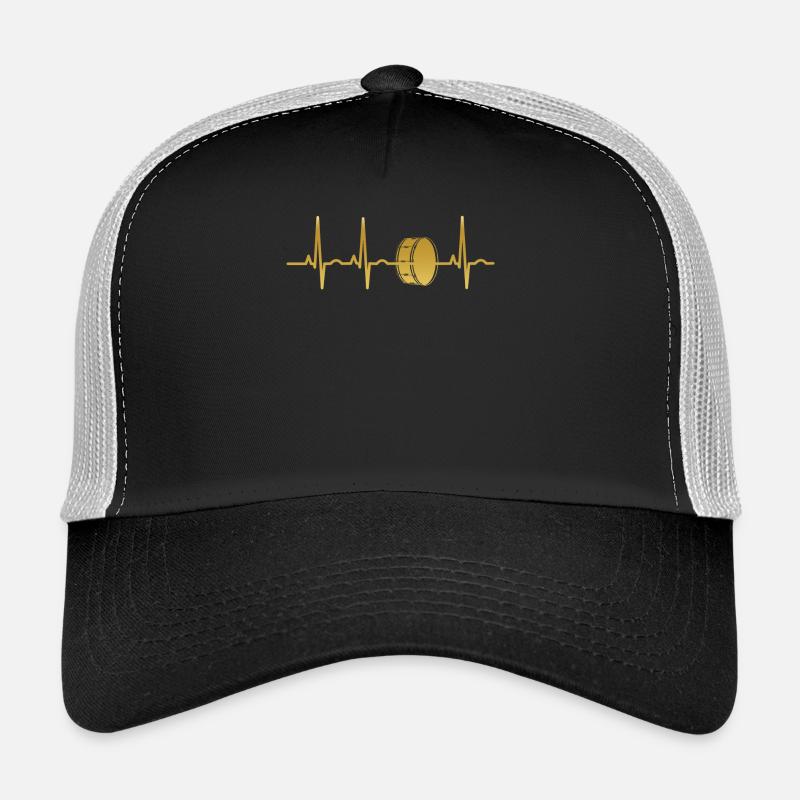evolution ekg heartbeat drum drum drums Trucker Cap