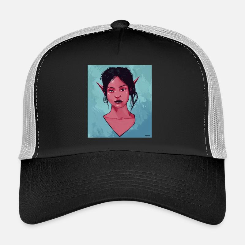 Portrait d'une dame Casquette trucker 