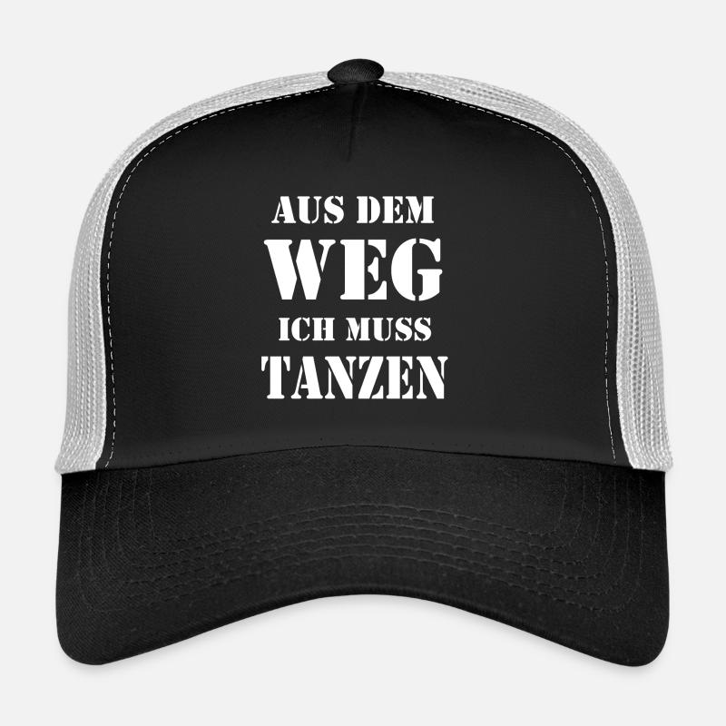 Tanzen Spruch Tanz Geschenk - Trucker Cap - Schwarz/Steingrau