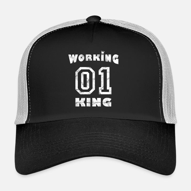 Job Workaholic - Roi de travail Casquette trucker 